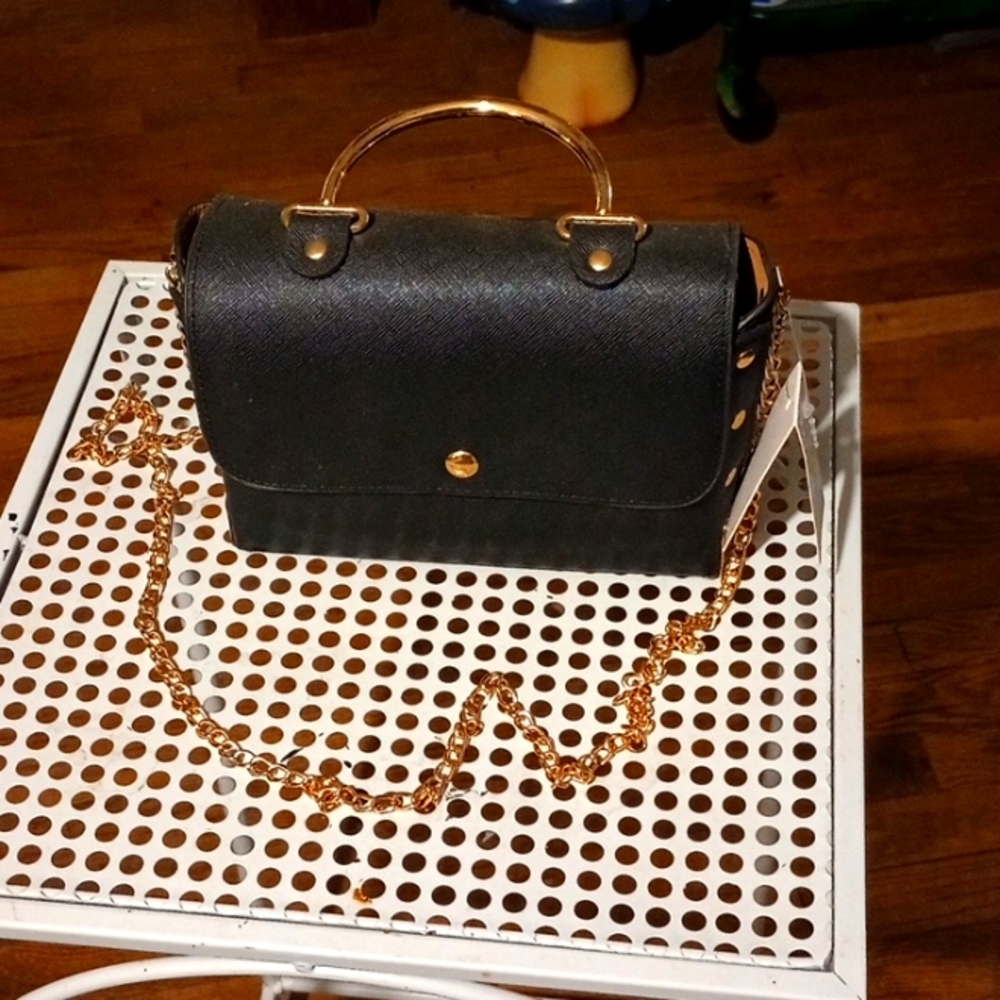 Vegan clutch like black purse